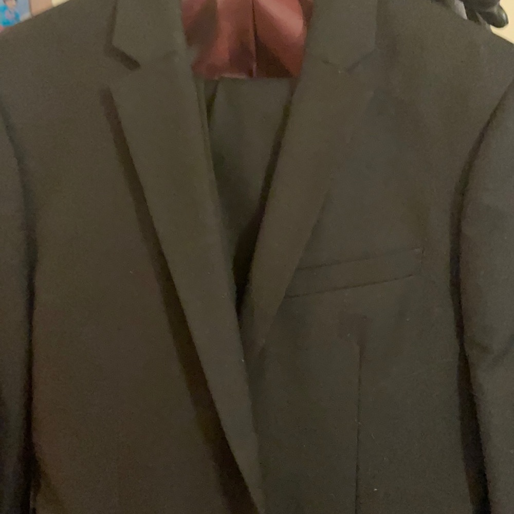Topman full black suit, pants hemmed
